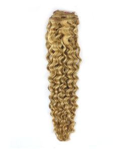 Remy Human Hair extensions curly - blond 18/613#