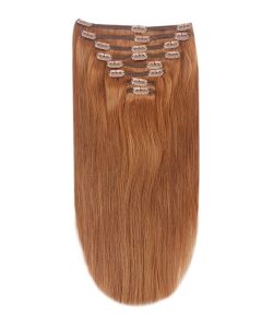 Remy Human Hair extensions straight 18" - rood 30#