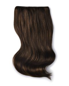 Remy Human Hair extensions Double Weft straight - bruin 4#