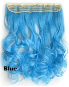 Clip in 1 baan wavy Blue