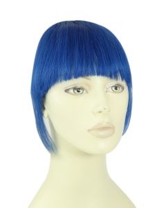 Remy Human Hair Clip-in Pony blue - blauw