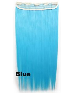 Clip in 1 baan straight Blue