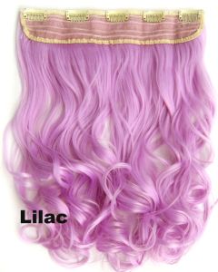 Clip in 1 baan wavy Lilac