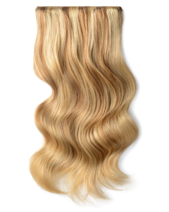 Remy Human Hair extensions Double Weft straight 20" - bruin / blond 10/16#