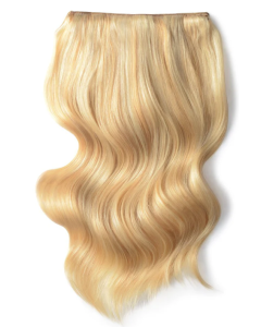 Remy Human Hair extensions Double Weft straight 18" - blond 16/613#