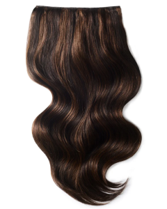 Remy Human Hair extensions Double Weft straight 18" - bruin 2/4/6#