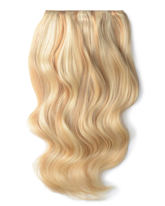 Remy Human Hair extensions Double Weft straight 20" - blond 27/613#