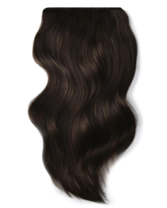 Remy Human Hair extensions Double Weft straight 22" - bruin 2#