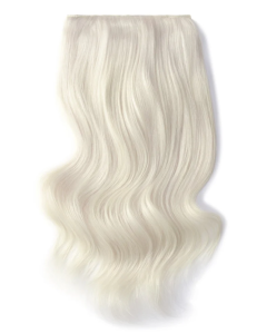 Remy Human Hair extensions Double Weft straight 16" - Ice Blond