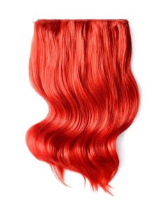 Remy Human Hair extensions Double Weft straight 18" - rood Red#