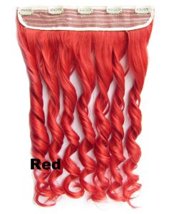 Clip in 1 baan wavy Red