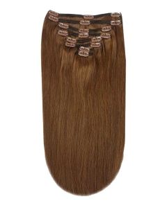 Remy Human Hair extensions straight 20" - bruin 5#