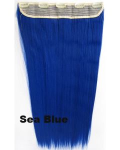 Clip in 1 baan straight Sea Blue