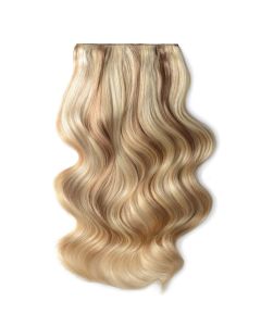 Remy Human Hair extensions Double Weft straight - bruin / blond 12/16/613#
