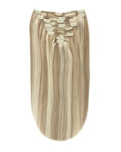 Remy Human Hair extensions straight 20" - blond 18/613