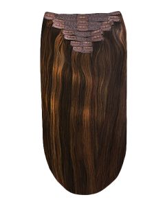 Remy Human Hair extensions straight - bruin 2/4/6