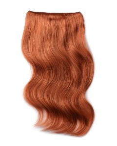 Remy Human Hair extensions Double Weft straight - rood 350#