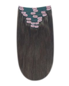 Remy Human Hair extensions Double Weft straight 16" - bruin 3#