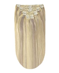 Remy Human Hair extensions straight - blond / silver sand 60/SS