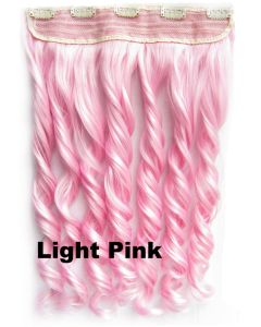 Clip in 1 baan wavy Light Pink