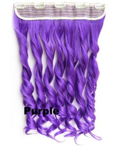 Clip in 1 baan wavy Purple