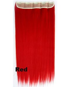 Clip in 1 baan straight Red