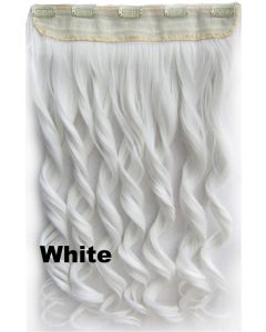 Clip in 1 baan wavy White